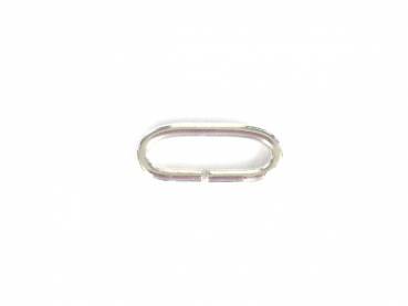 Oval-Ring 30x12mm Silberfarben