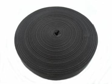Baumwoll-Gurtband Schwarz 40mm