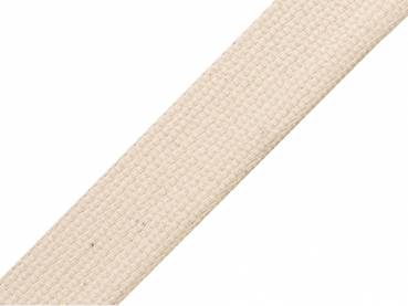 Baumwoll-Gurtband Beige 30mm