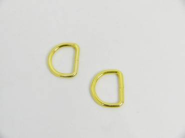 D-Ring 20x16x3mm Goldfarben