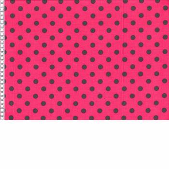 Fein-Cord Pink mit grauen Punkten