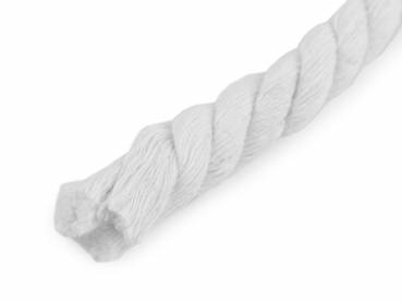 Baumwoll-Kordel 12 mm Weiß