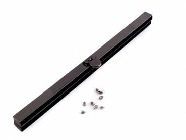Taschen-Rahmen Nickel-Schwarz 1x19cm