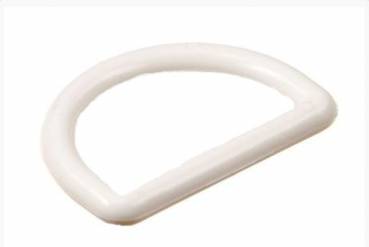 D-Ring Kunststoff Weiß 20mm