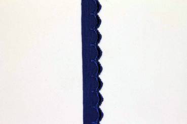 Stickband mit Bögen Blau 11 mm