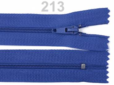 Reißverschluss  3mm Spirale für Innen-Taschen     Royal Blau 340          20 cm