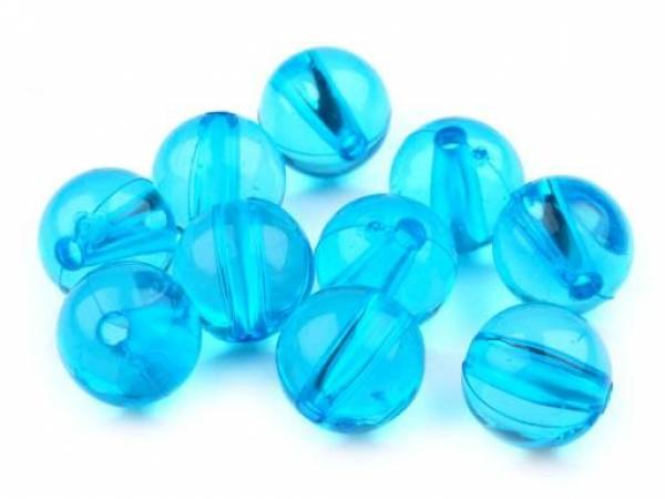 Perlen glatt Aqua 12mm