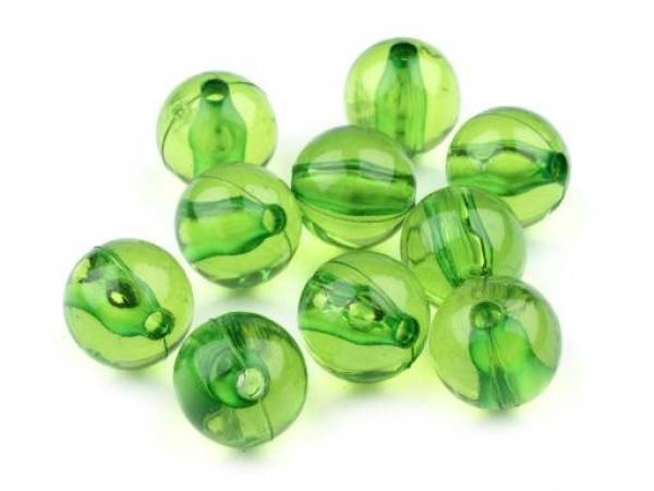Perlen glatt Grün 12mm