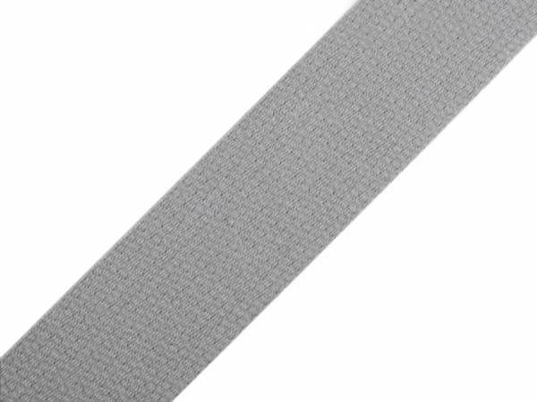 Baumwoll-Gurtband Grau  30mm