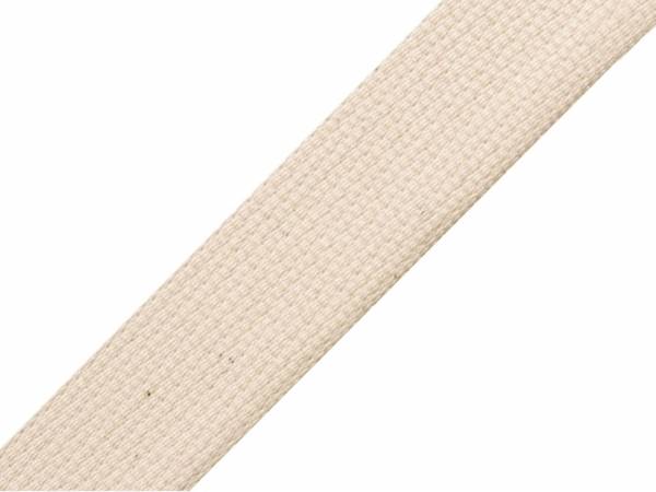Baumwoll-Gurtband Beige 30mm