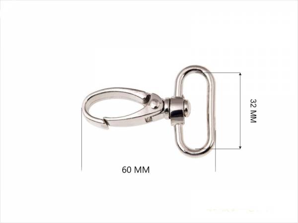 5x25mm Karabiner Taschenringe Schlüsselanhänger Schnapphaken für Handtasche 